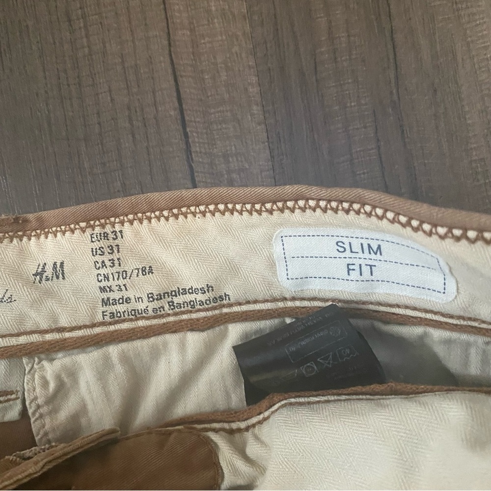 H & M khaki men,s pants size 31 - Picture 6 of 6